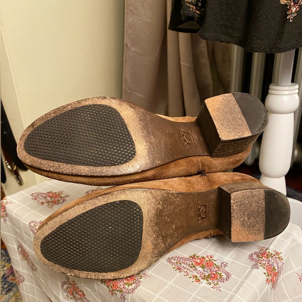 Trask 6.5 Zip-Up Ankle Boots Cognac Tan - Picture 3 of 7